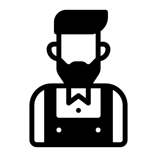 Barista male professions and jobs avatar icon Barista male professions and jobs avatar icon