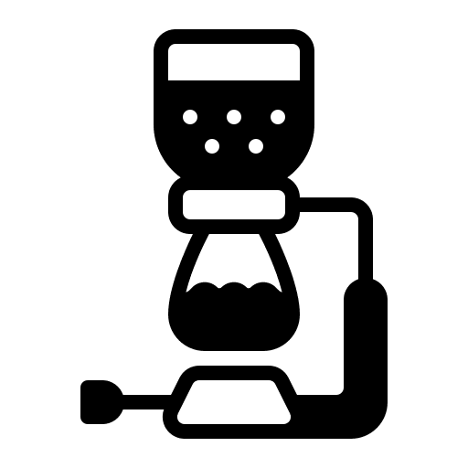 Syphon coffee shop maker food and restaurant icon Syphon coffee shop maker food and restaurant icon