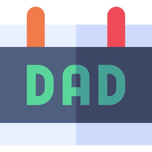 Fathers day fathers day time and date calendar icon Fathers day fathers day time and date calendar icon