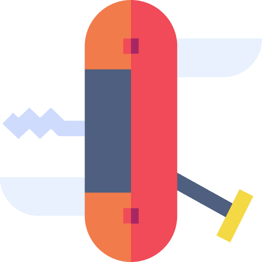 Knife swiss tools and utensils construction and tools icon Knife swiss tools and utensils construction and tools icon