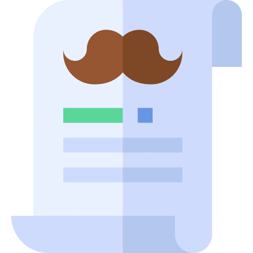 Letter fathers day dad moustache icon Letter fathers day dad moustache icon