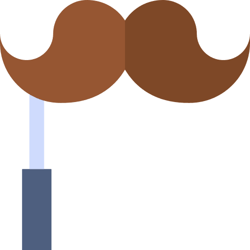 Moustache fashion fake disguise icon Moustache fashion fake disguise icon