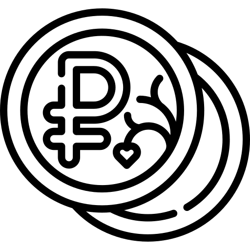 Ruble ruble currency money icon Ruble ruble currency money icon