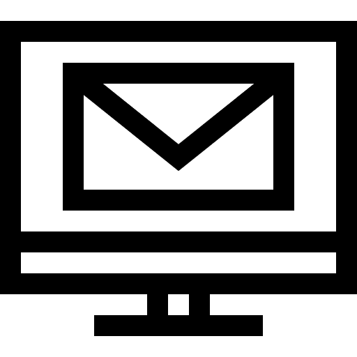 Mail communications desktop technology icon Mail communications desktop technology icon