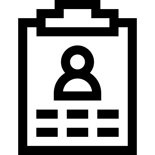 Report clipboard files and folders document icon Report clipboard files and folders document icon