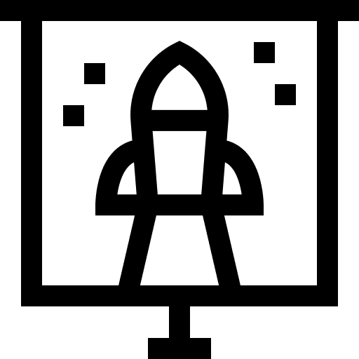 Rocket rocket ship business and finance board icon Rocket rocket ship business and finance board icon