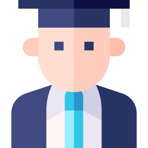 Graduate people academy caucasian icon Graduate people academy caucasian icon