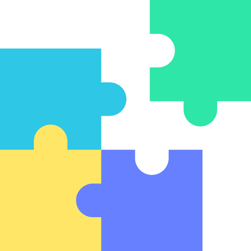 Puzzle hobbies and free time solution creativity icon