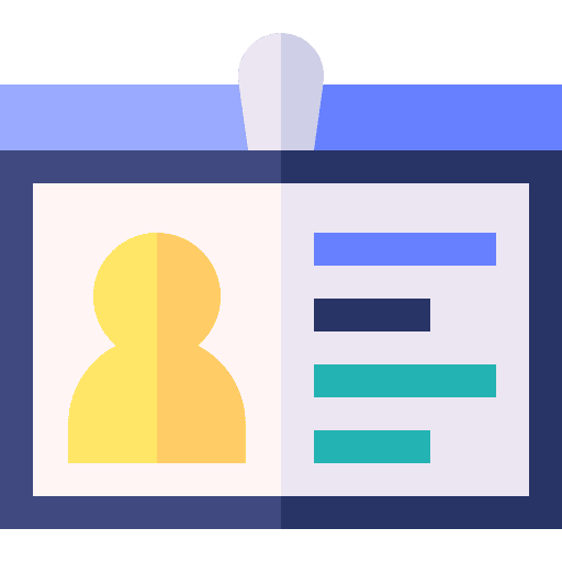 Id card business card identity id card icon Id card business card identity id card icon