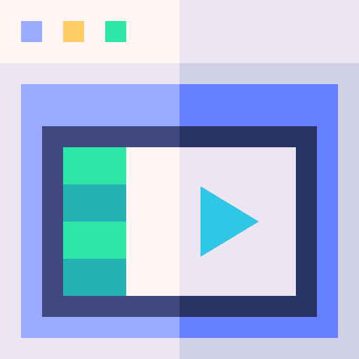 Video music and multimedia video play video icon Video music and multimedia video play video icon