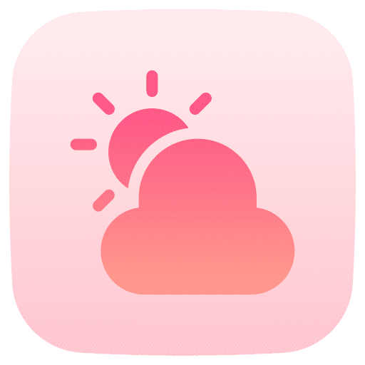Cloudy day cloud sun sky icon