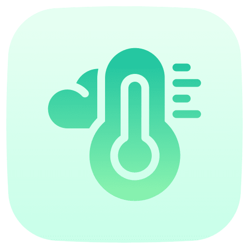 Cool meteorology temperature weather icon Cool meteorology temperature weather icon