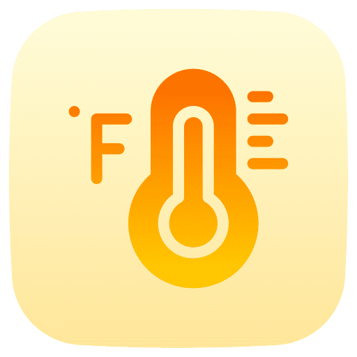 Fahrenheit fahrenheit degree thermometer icon