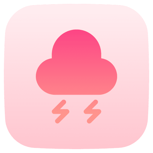 Lightning forecast storm cloud icon Lightning forecast storm cloud icon
