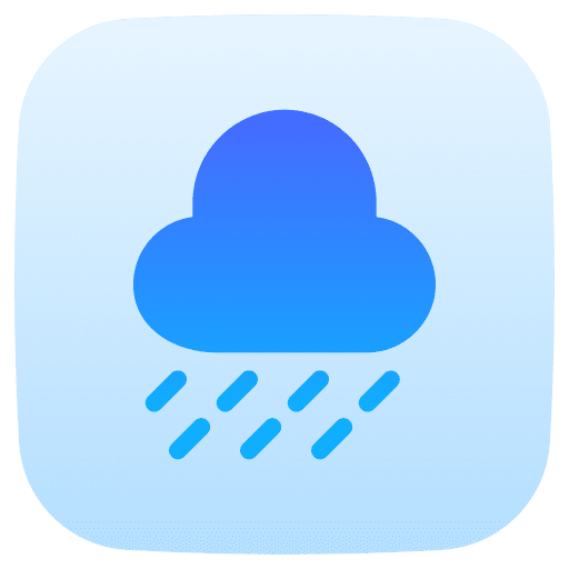 Rainy day forecast weather rain icon Rainy day forecast weather rain icon