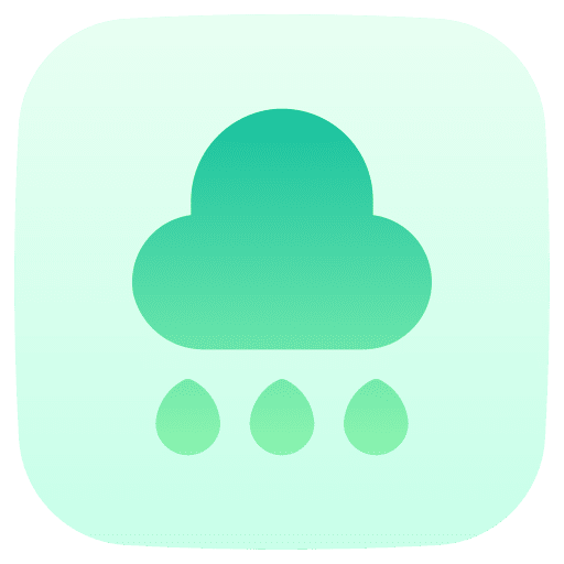 Rainy forecast weather cloud icon Rainy forecast weather cloud icon