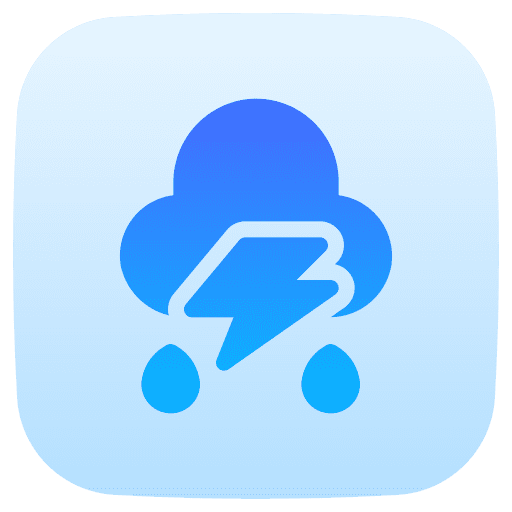 Storm rain bolt storm icon Storm rain bolt storm icon