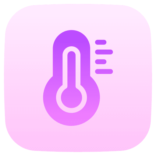 Thermometer meteorology celsius forecast icon