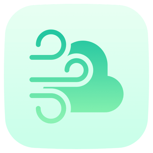 Wind wind cloud weather icon