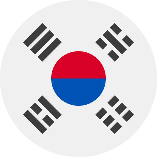 South korea country flags nation icon South korea country flags nation icon