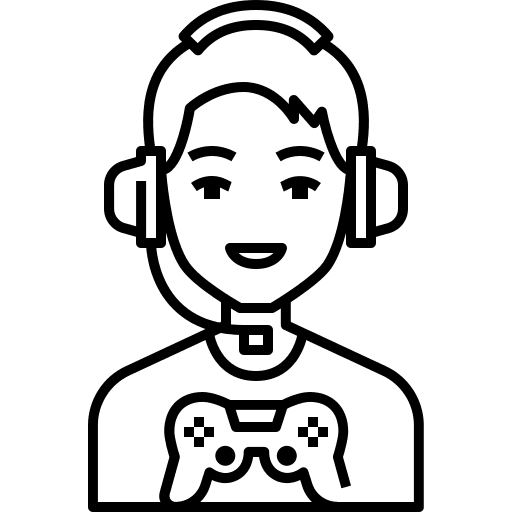 Gamer video game gamer electronics icon Gamer video game gamer electronics icon