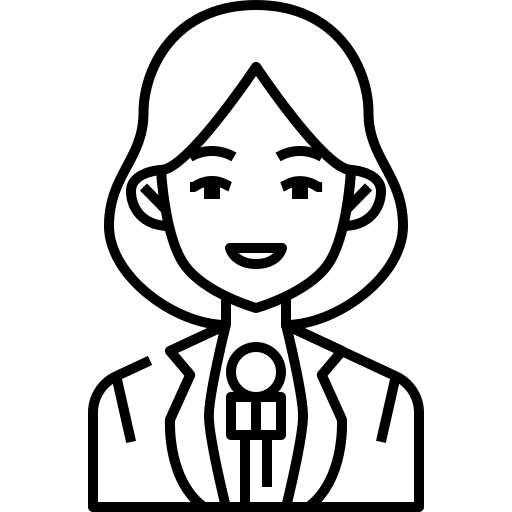Reporter news user people icon Reporter news user people icon