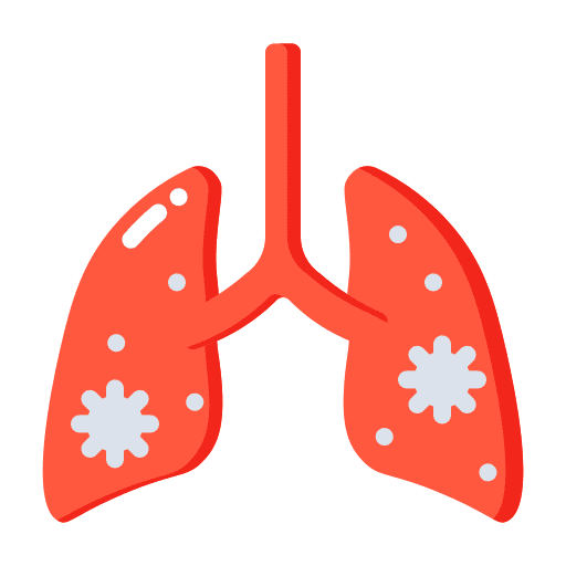 Lungs disease coronavirus infectious disease icon