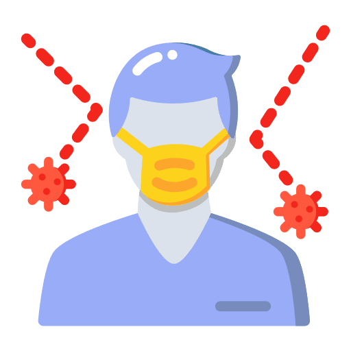 Protection mask healthcare and medical symptom pandemic icon