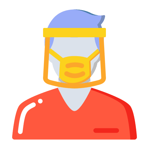 Face shield covid 19 protection disease icon Face shield covid 19 protection disease icon