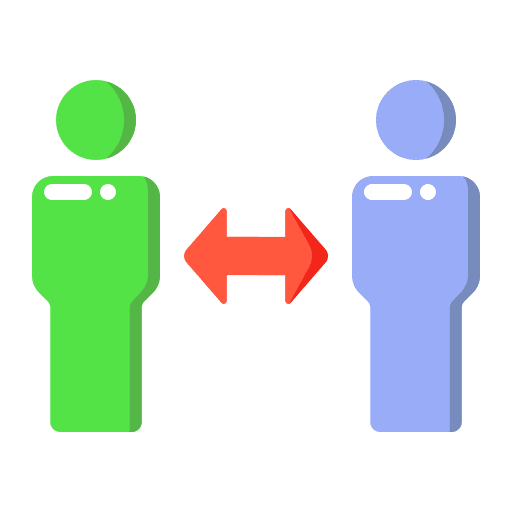 Social distancing epidemic prevention security people icon Social distancing epidemic prevention security people icon