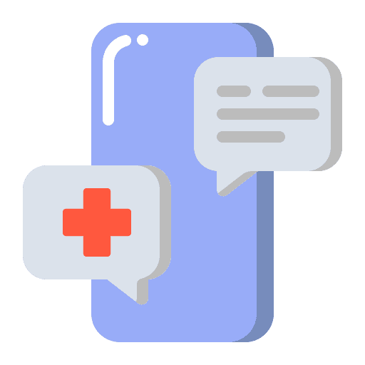 Telemedicine emergency healthcare and medical care icon Telemedicine emergency healthcare and medical care icon
