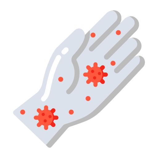 Virus transmission healthcare and medical contamination coronavirus icon Virus transmission healthcare and medical contamination coronavirus icon