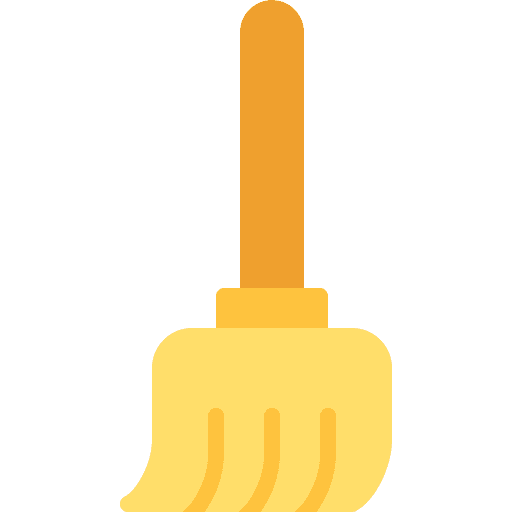 Broom house cleaning tidy home icon
