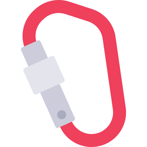 Carabiner carabiner climbing outdoor icon