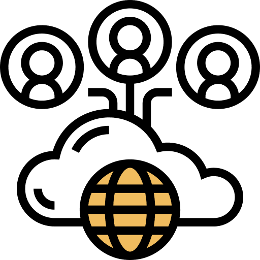 Connectivity social connection internet icon