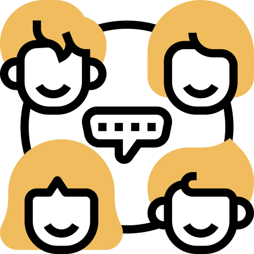 Group team social network icon