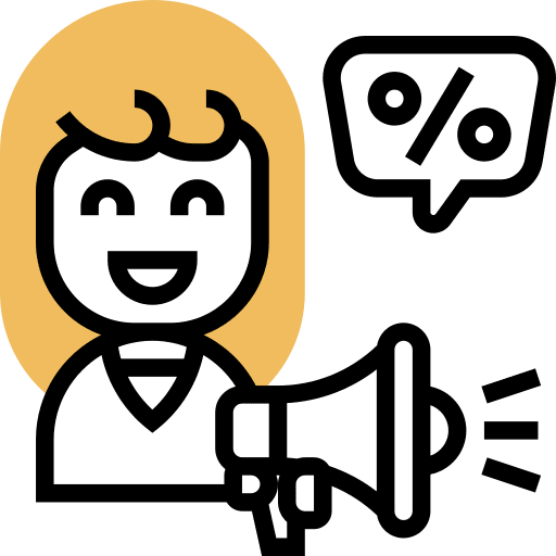 Advertising bullhorn promotion sales icon Advertising bullhorn promotion sales icon