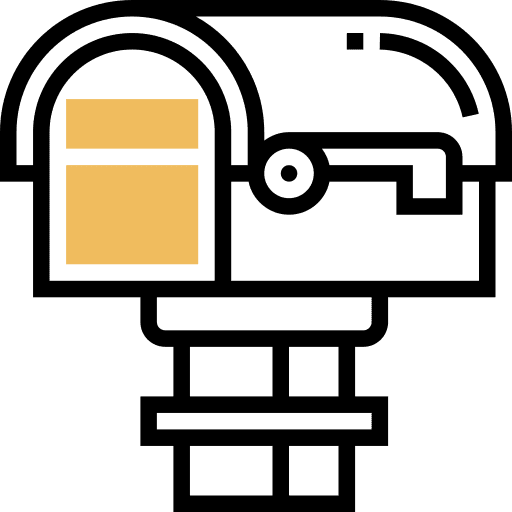 Mailbox letter postal mailbox icon Mailbox letter postal mailbox icon