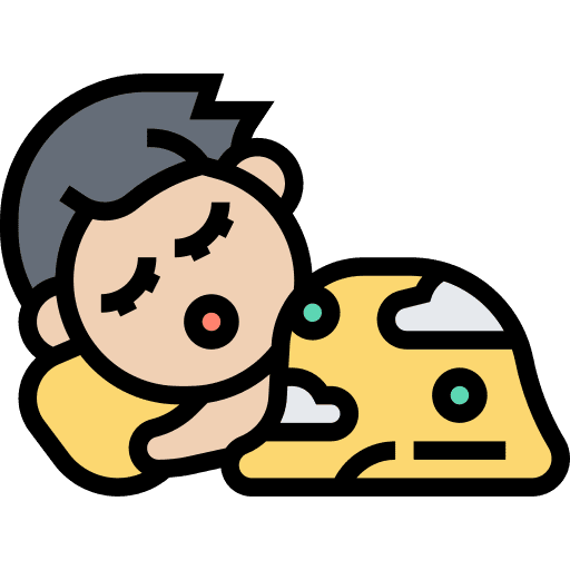 Blanket newborn kid and baby sleep icon