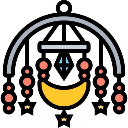 Baby mobile childhood kid and baby baby mobile icon Baby mobile childhood kid and baby baby mobile icon