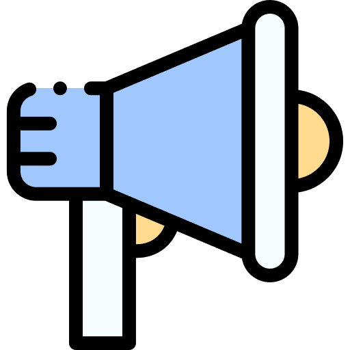 Megaphone speaker advertising marketing icon Megaphone speaker advertising marketing icon