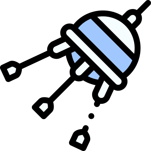 Sputnik space satellite wireless connectivity icon Sputnik space satellite wireless connectivity icon