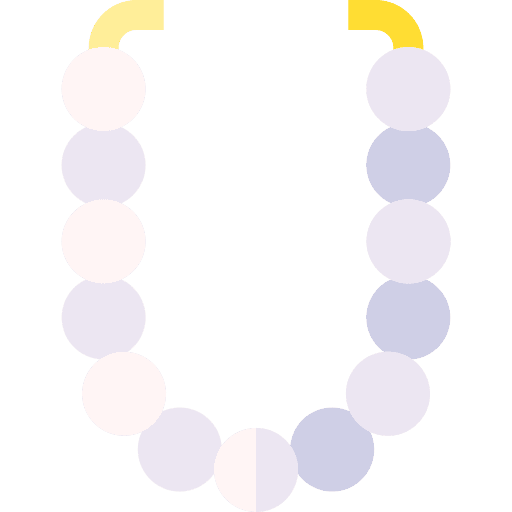 Pearl necklace jewelry pendant pearls icon