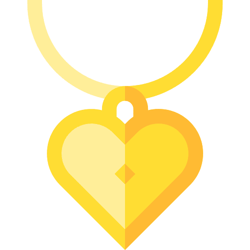 Pendant necklace pendant heart shape icon Pendant necklace pendant heart shape icon
