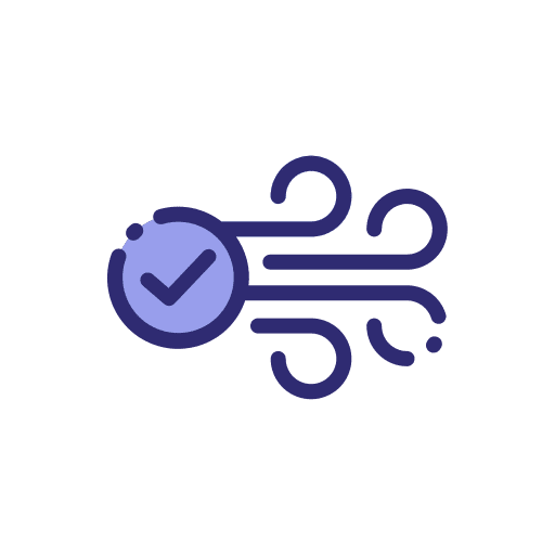Clean air healthcare room hygiene icon