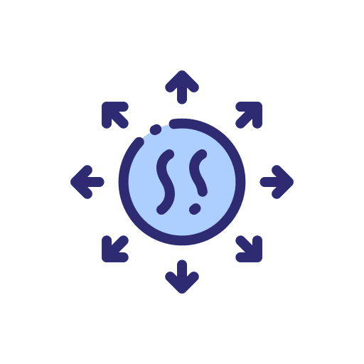 Expansion dimension miscellaneous air icon