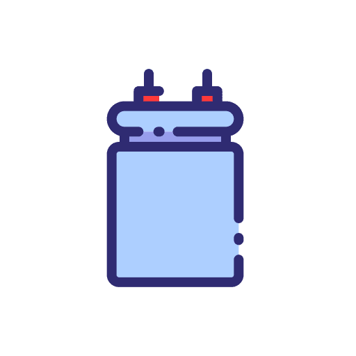 Capacitor capacitor air conditioner electronics icon Capacitor capacitor air conditioner electronics icon