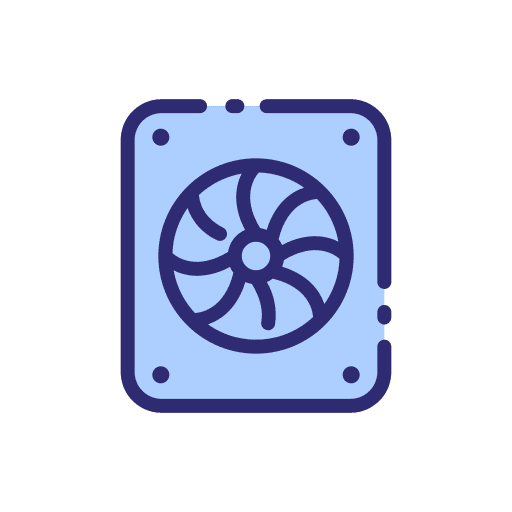 Turbine ventilation fan cooler icon Turbine ventilation fan cooler icon