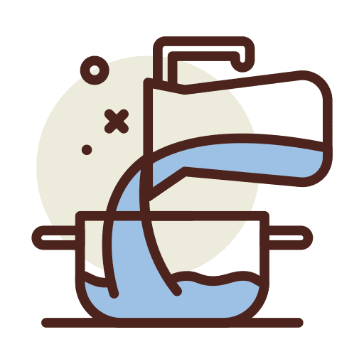 Water cooking liquid kitchen tools icon