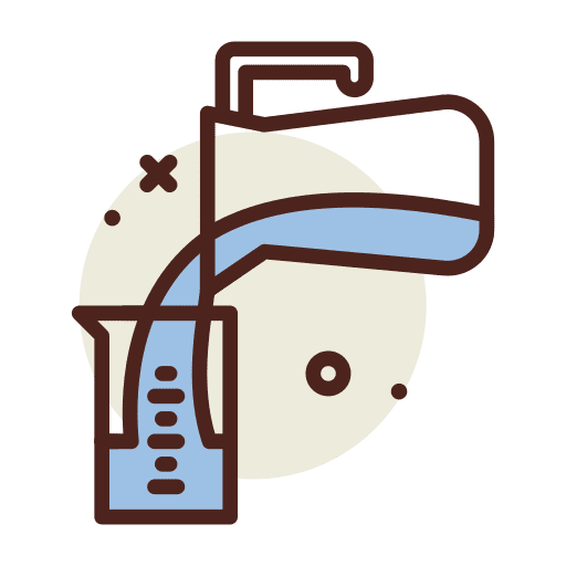 Water pouring measure liquid icon